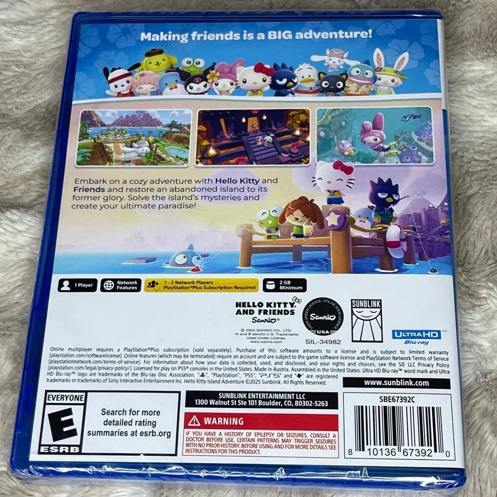 Hello Kitty Island Adventure Sony PlayStation 5 PS5 Sanrio Sunblink New Sealed
